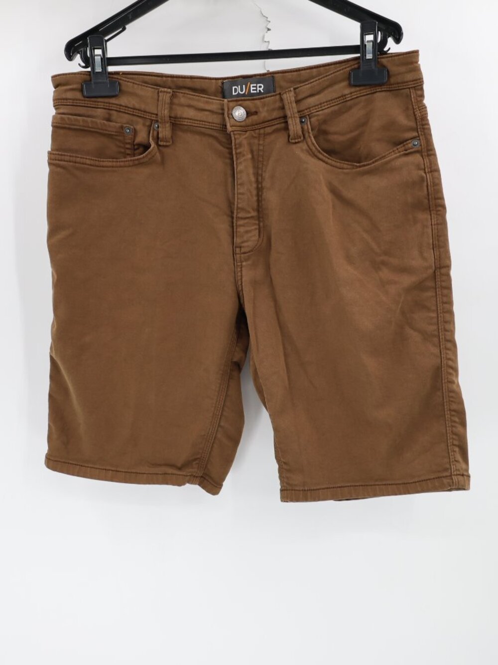 DU/ER Shorts Mens 34 N2X Slim Fit Outdoor Hiking Climbing 9" Flat Front stretch